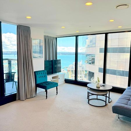 شقة Magnificent Skytower, Sea, Habour View In Cbd أوكلاند المظهر الخارجي الصورة