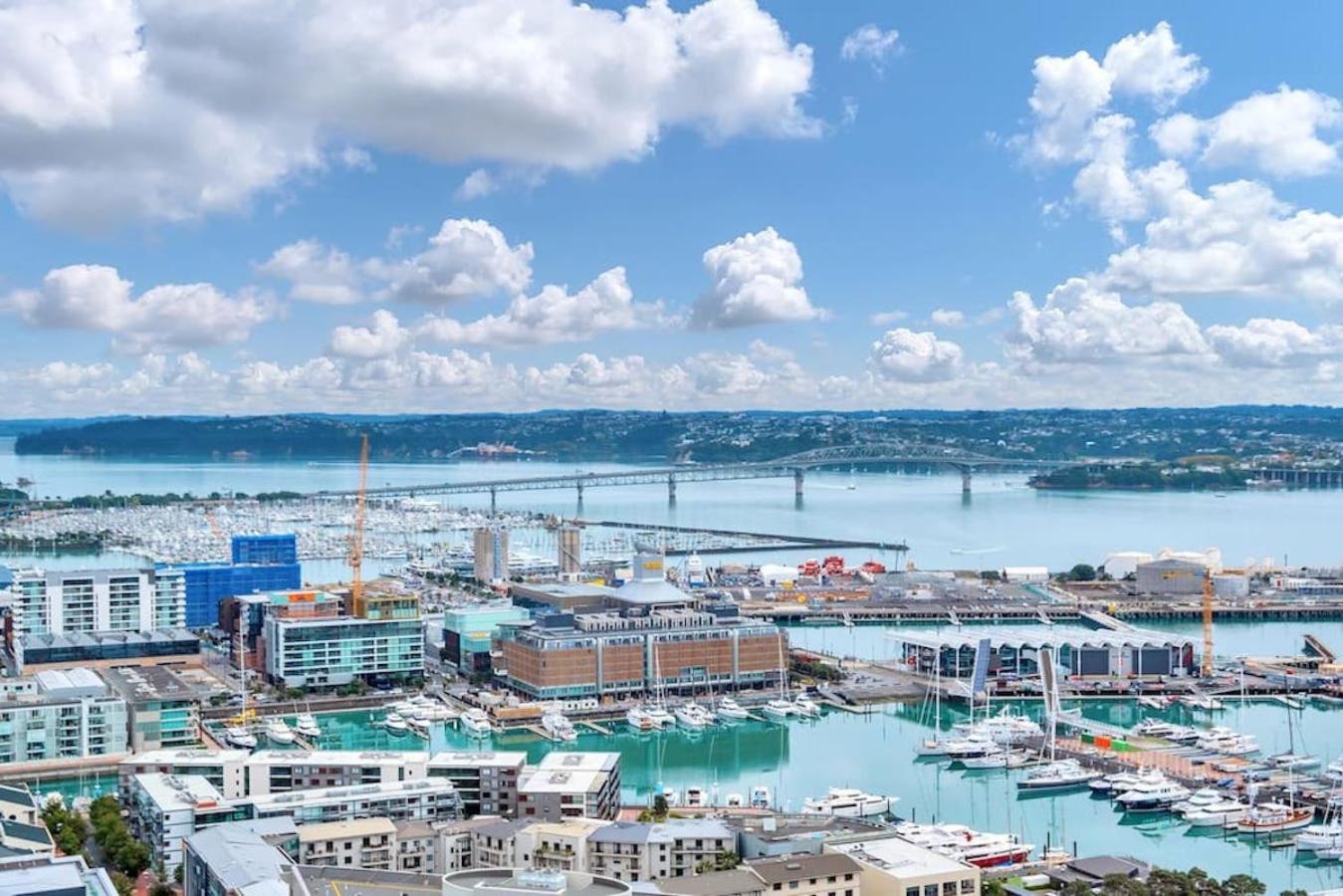 شقة Magnificent Skytower, Sea, Habour View In Cbd أوكلاند المظهر الخارجي الصورة