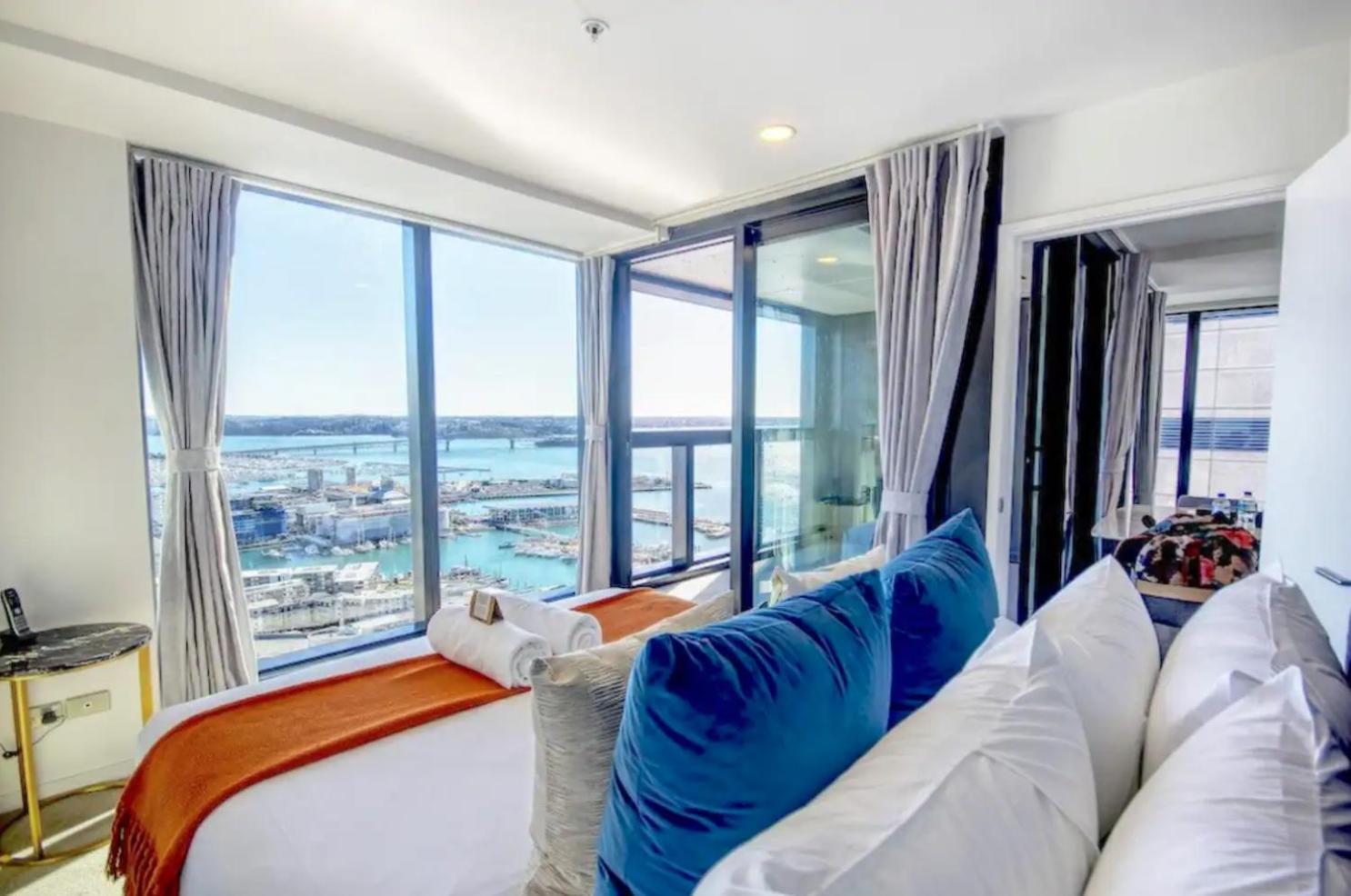 شقة Magnificent Skytower, Sea, Habour View In Cbd أوكلاند المظهر الخارجي الصورة