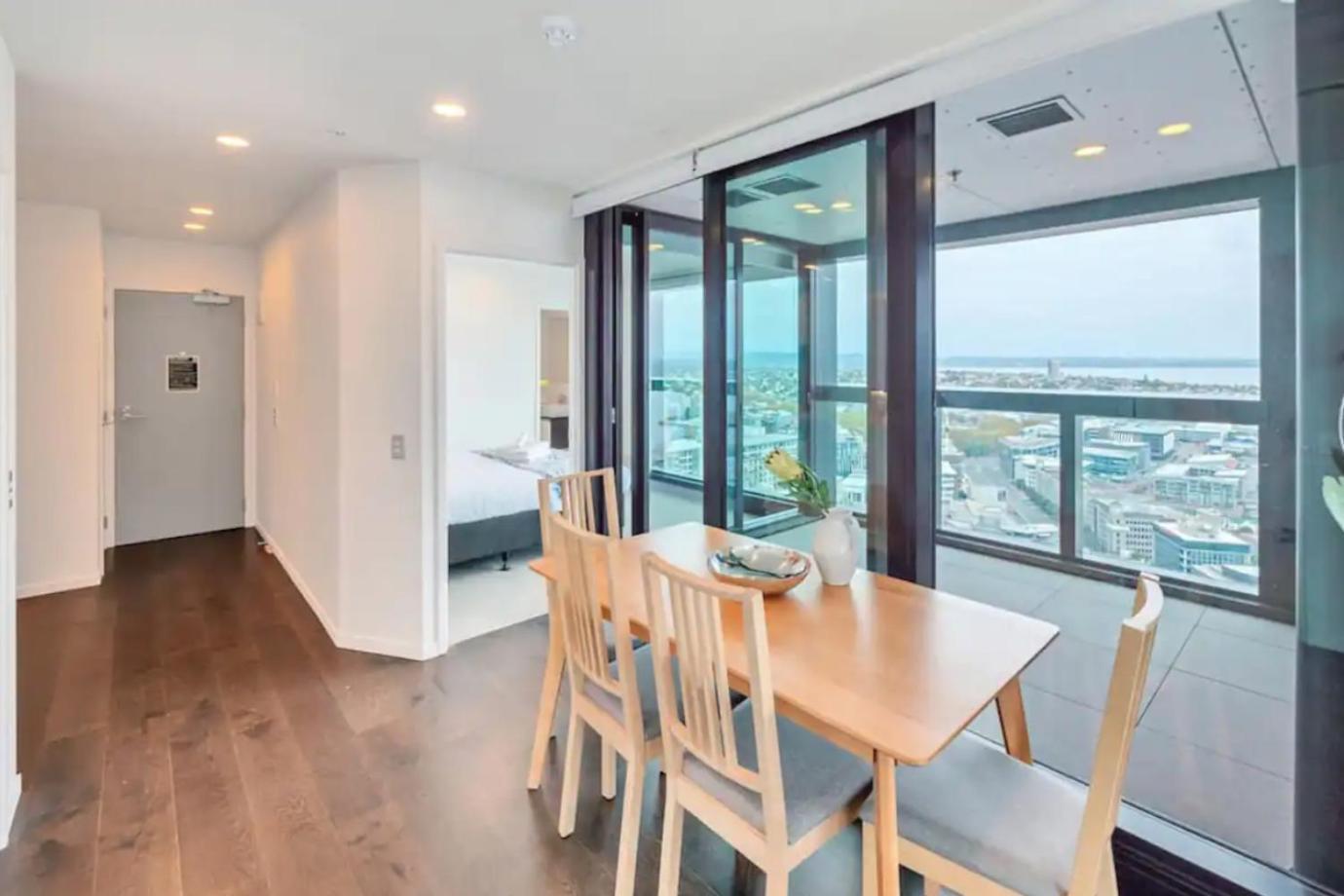 شقة Magnificent Skytower, Sea, Habour View In Cbd أوكلاند المظهر الخارجي الصورة