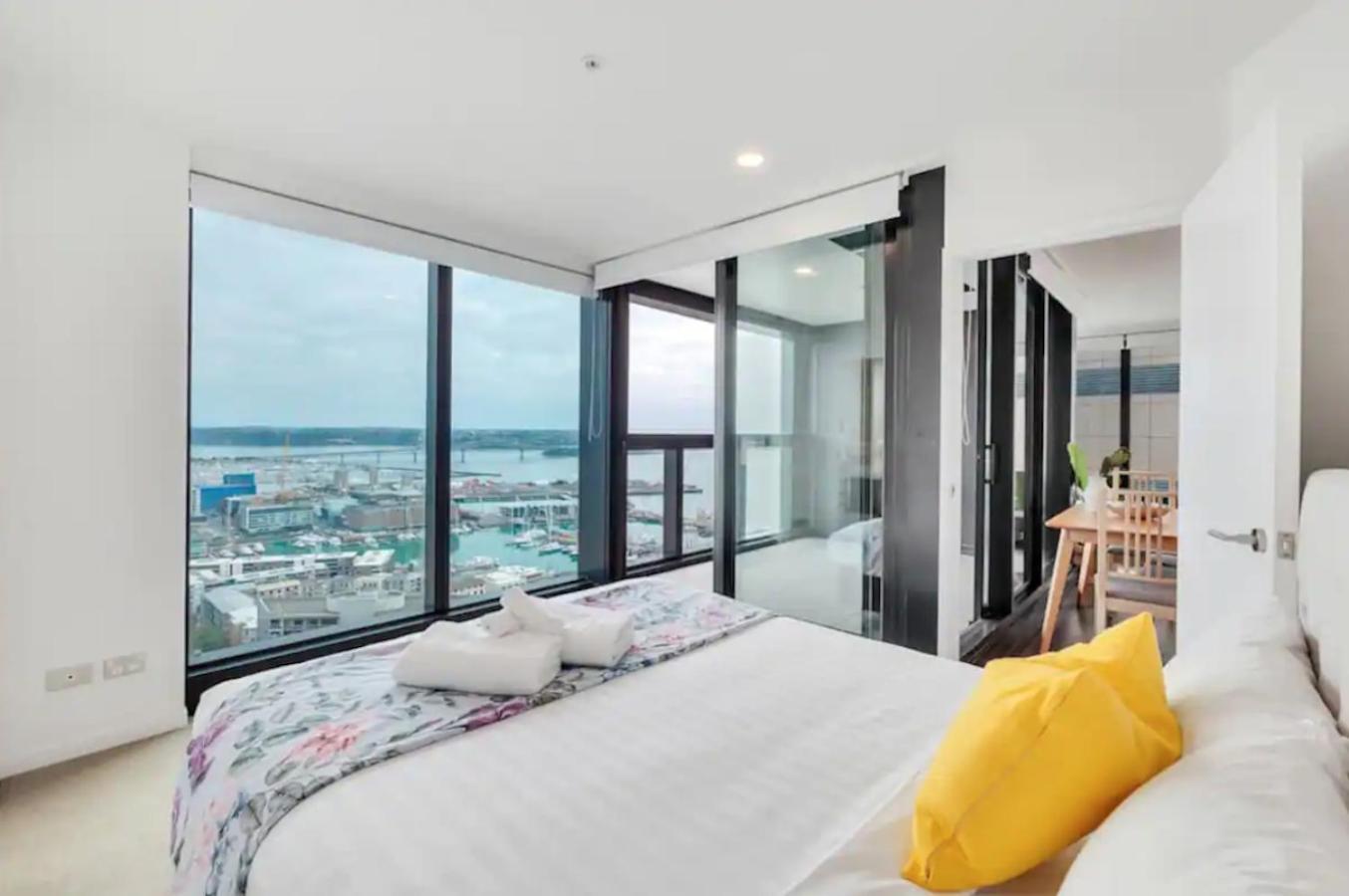 شقة Magnificent Skytower, Sea, Habour View In Cbd أوكلاند المظهر الخارجي الصورة