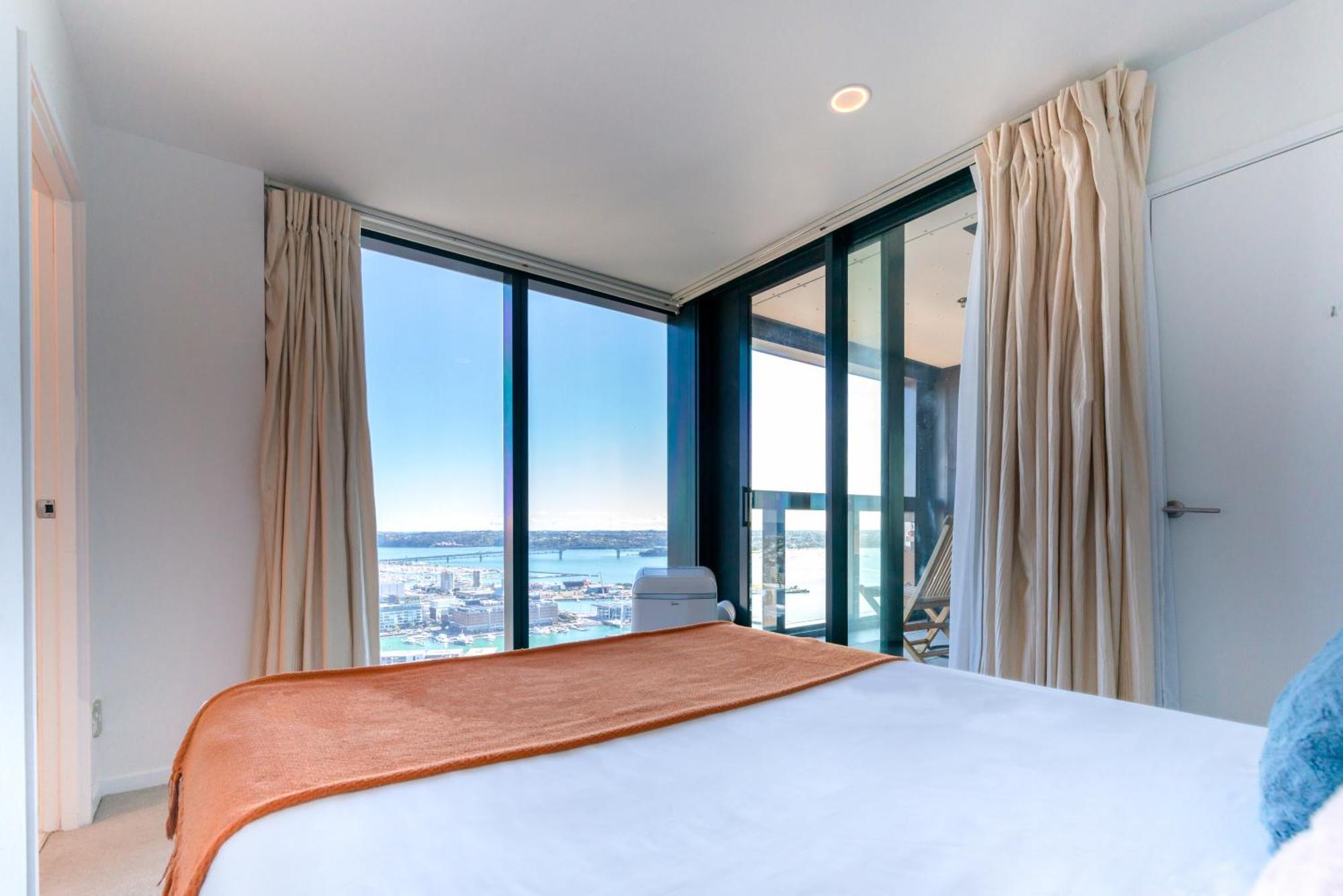 شقة Magnificent Skytower, Sea, Habour View In Cbd أوكلاند المظهر الخارجي الصورة